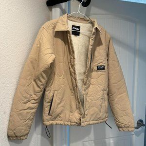 Oakley Quilted sherpa jacket Workwear puff beige tan